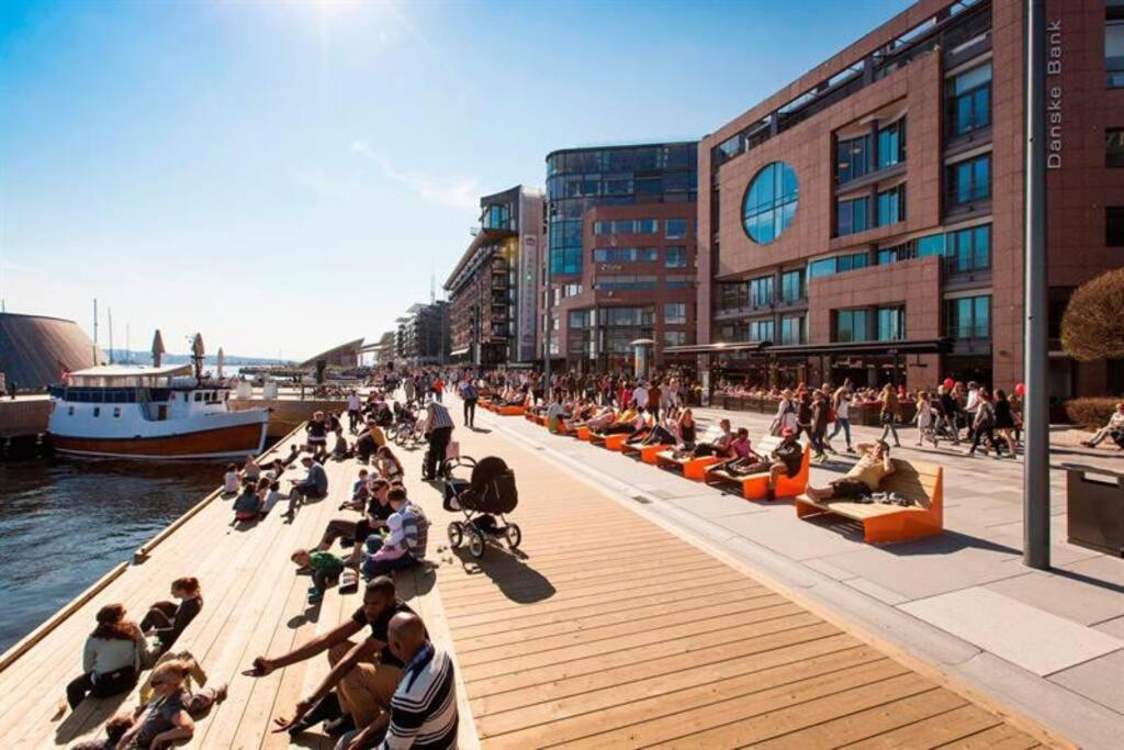 Tjuvholmen / Aker Brygge - Most Expensive Area In Oslo! Apartamento Exterior foto